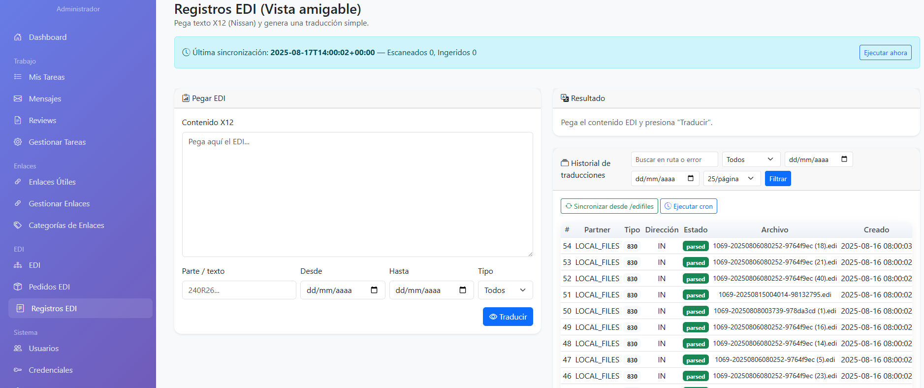 SistemaEDI
